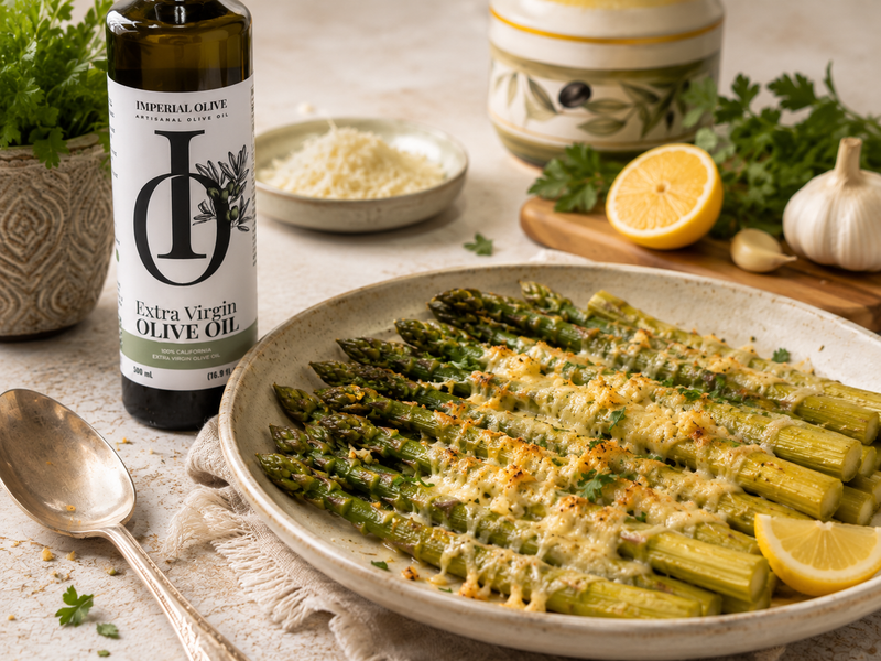 Cheesy Garlic Asparagus