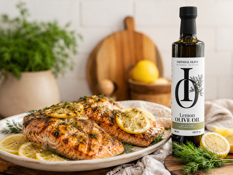 Lemony Dill Grilled Salmon
