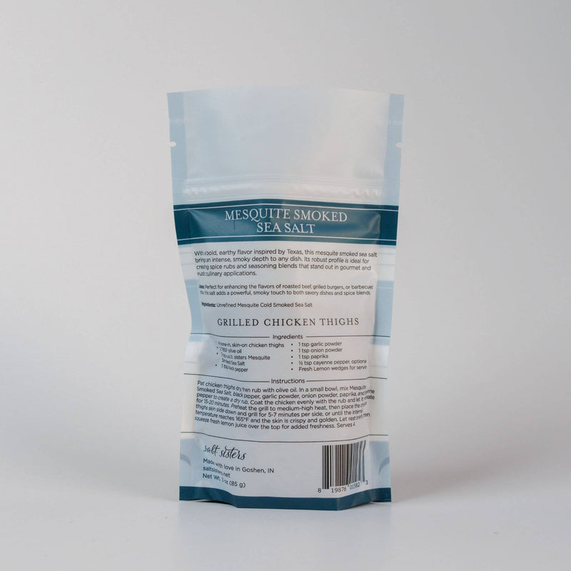 Salt Sisters - All-Natural Sea Salt - Mesquite Smoked - 3 oz