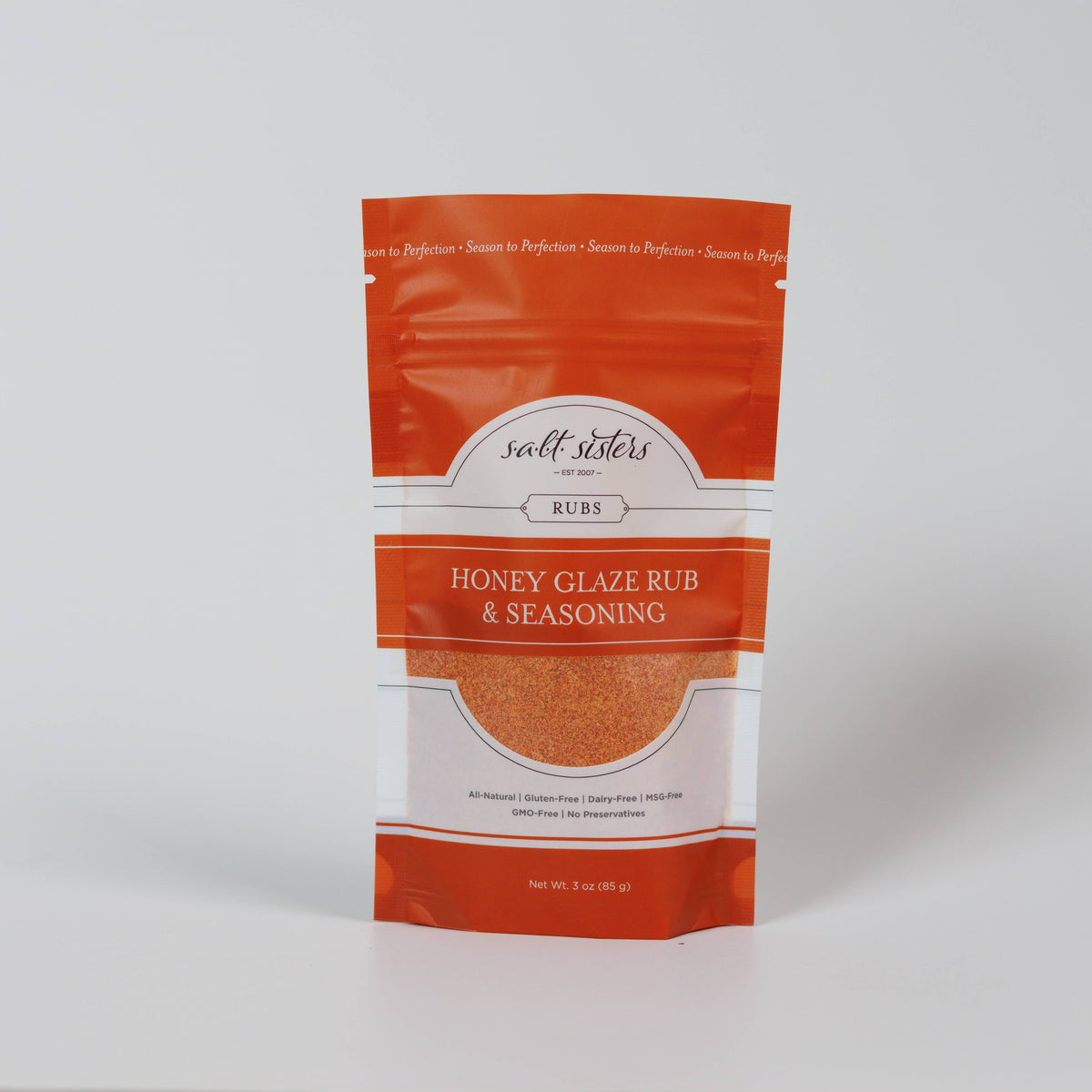 Salt Sisters - Rub & Seasoning Mix - Honey Glaze - 3 oz Bag