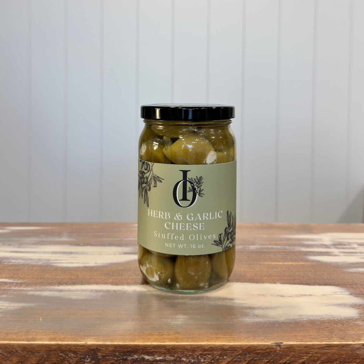 Herb & Garlic Cheese Stuffed Olives