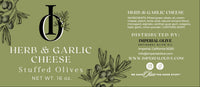 Herb & Garlic Cheese Stuffed Olives