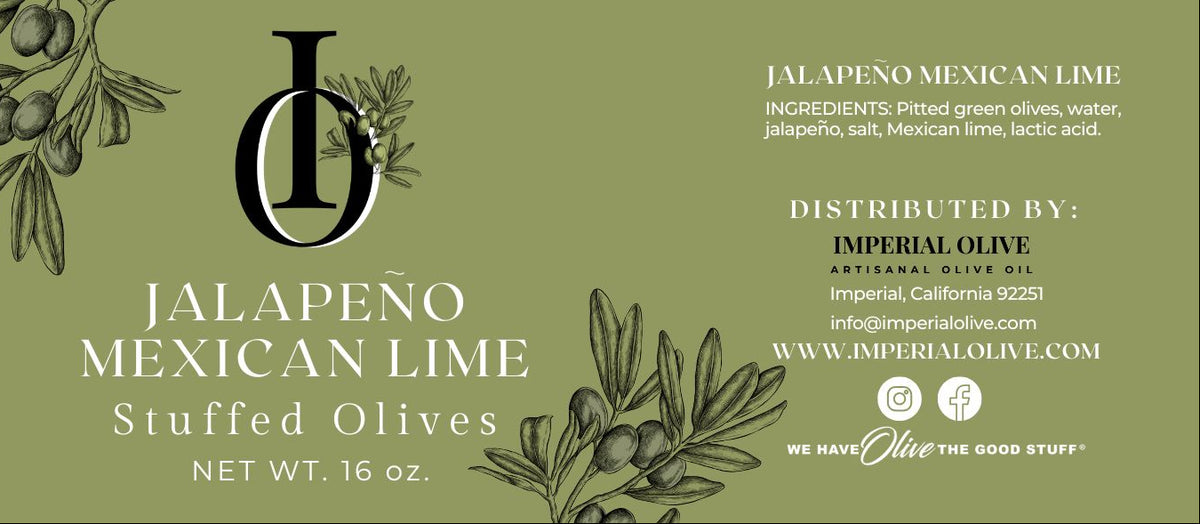 Jalapeno Mexican Lime Stuffed Olives