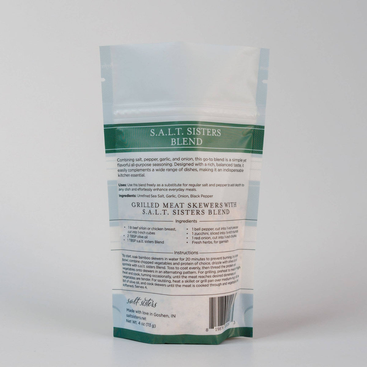 Salt Sisters - Herb, Spice & Salt Blend - s.a.l.t. sisters Blend - 4 oz